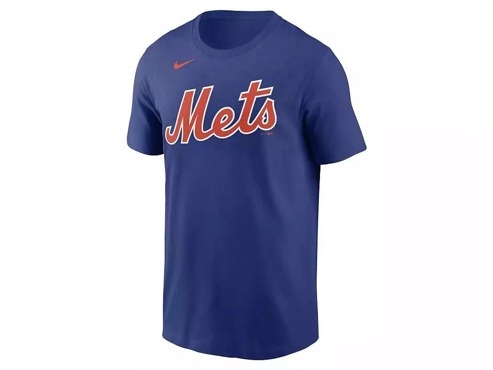 NIKE New York Mets Men's Name and Number Player T-Shirt - Francisco Lindor 2