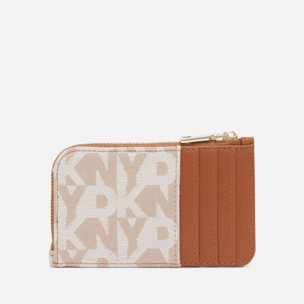 DKNY DKNY Gramercy Zip Faux leather and leather Card Holder 2
