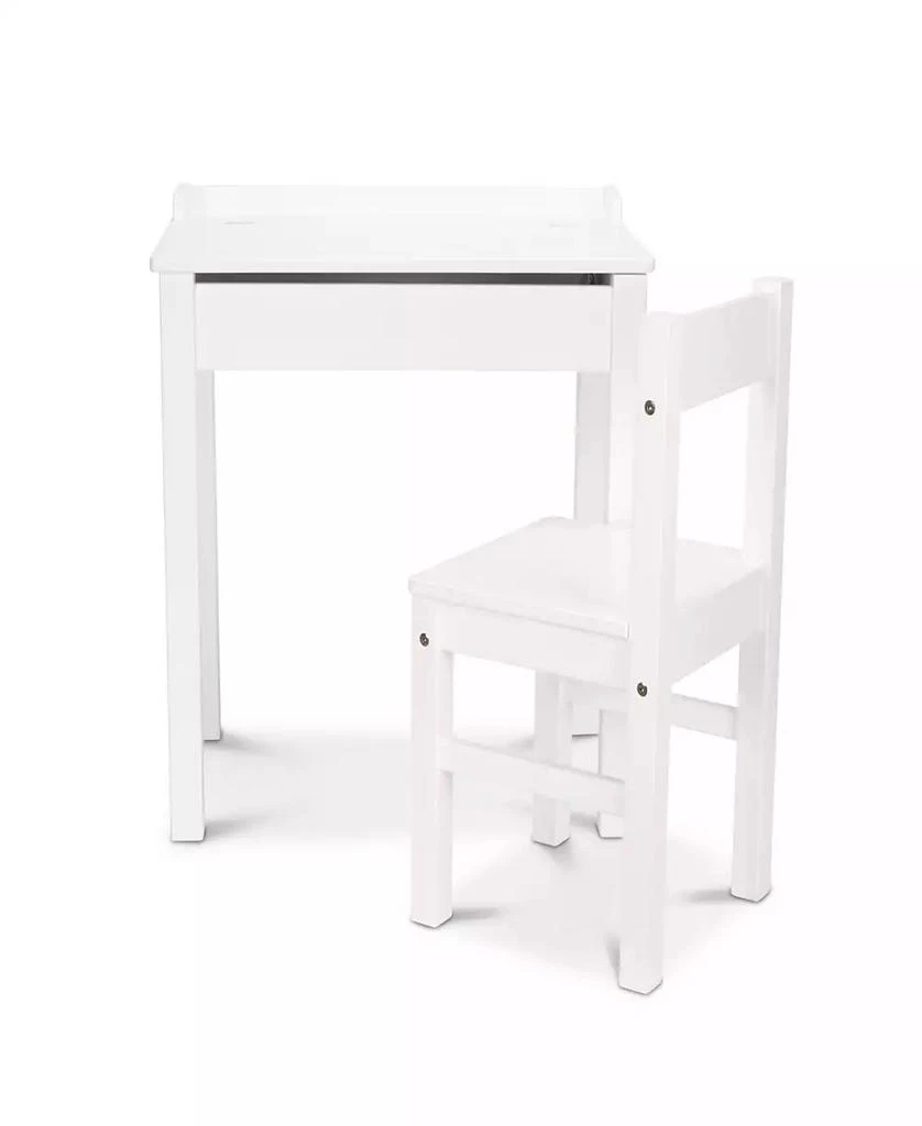 Melissa & Doug Melissa & Doug Wooden Child's Lift-Top Desk & Chair - White 8
