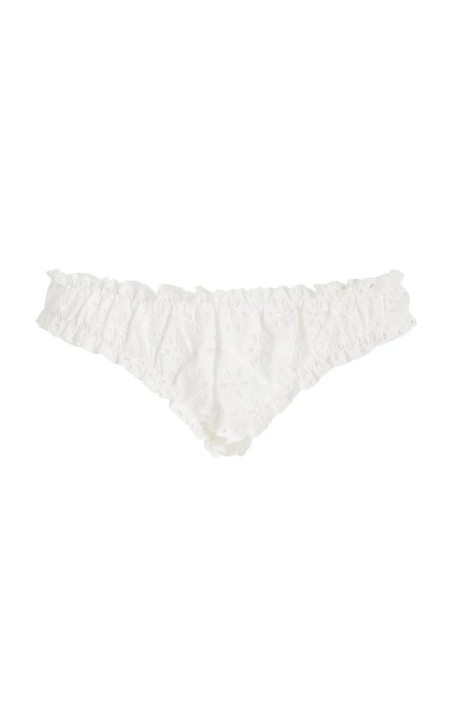 JUILLET SWIMWEAR JUILLET SWIMWEAR Chloe Broderie Anglaise Bikini Bottom - Moda Operandi
