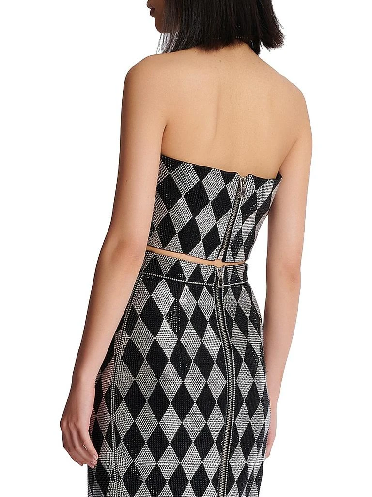 Balmain Embellished Halter Crop Top 6