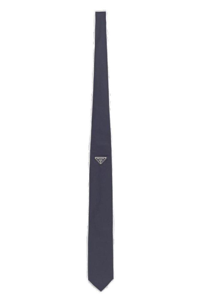 Prada Prada Triangle-Logo Pointed--Tip Tie