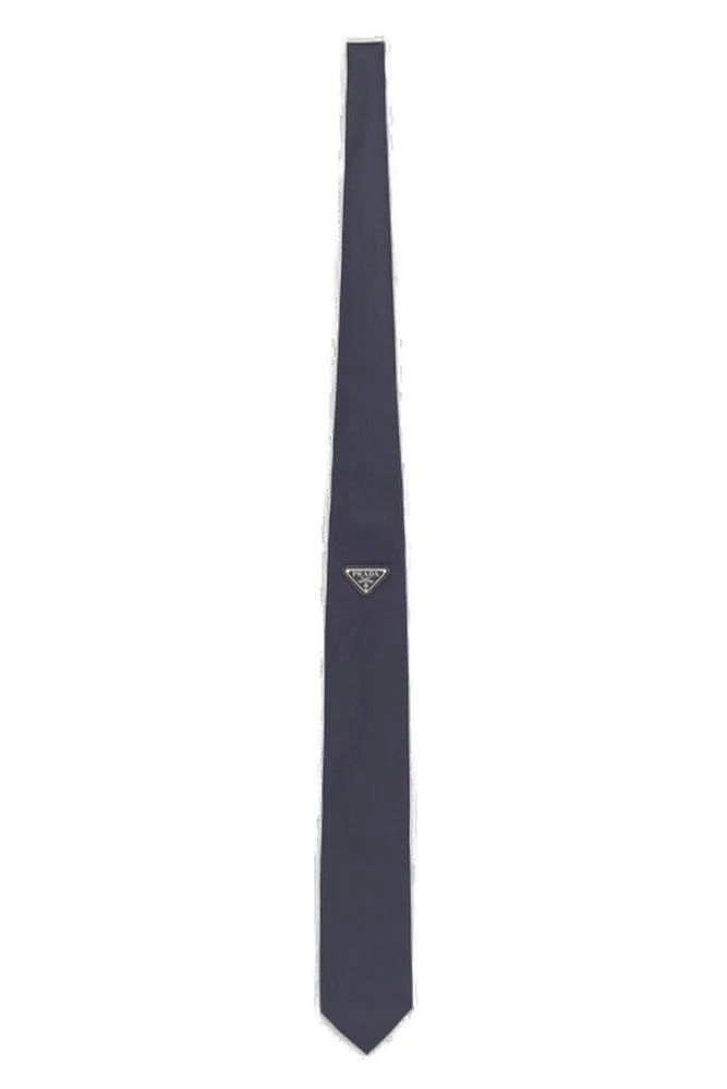 Prada Prada Triangle-Logo Pointed--Tip Tie from Cettire