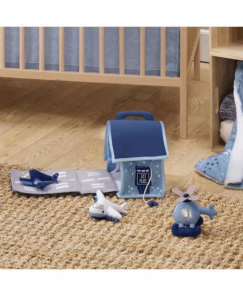 Bedtime Originals Interactive Airplane/Airport Plush Play Set with Stuffed Toys 7