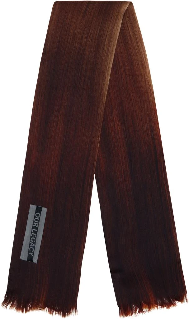 Our Legacy Brown Long Hair Scarf