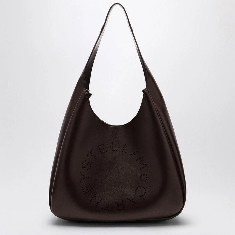 Stella McCartney Stella Mccartney Black Hobo Bag With Logo 1