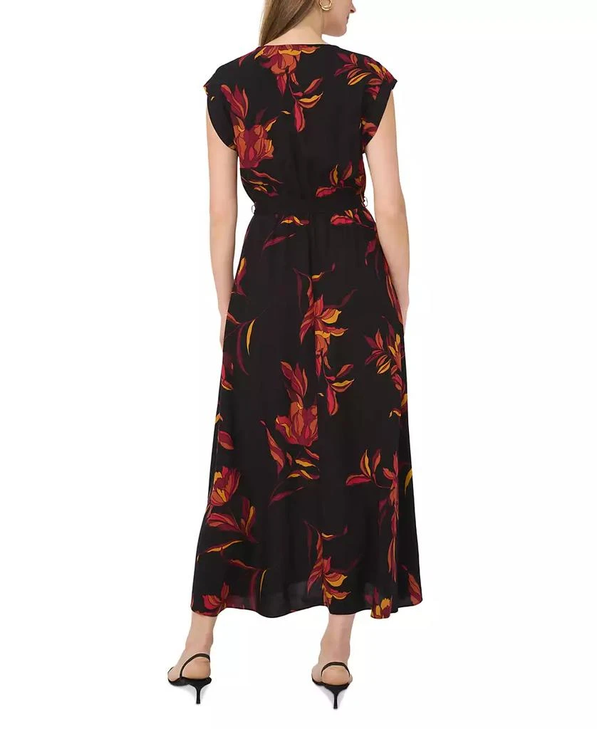 Sam & Jess Women's Floral Challis Belted Maxi Dress 3