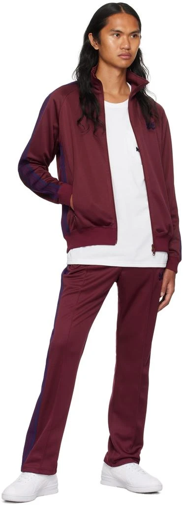 Needles Burgundy Drawstring Track Pants 4