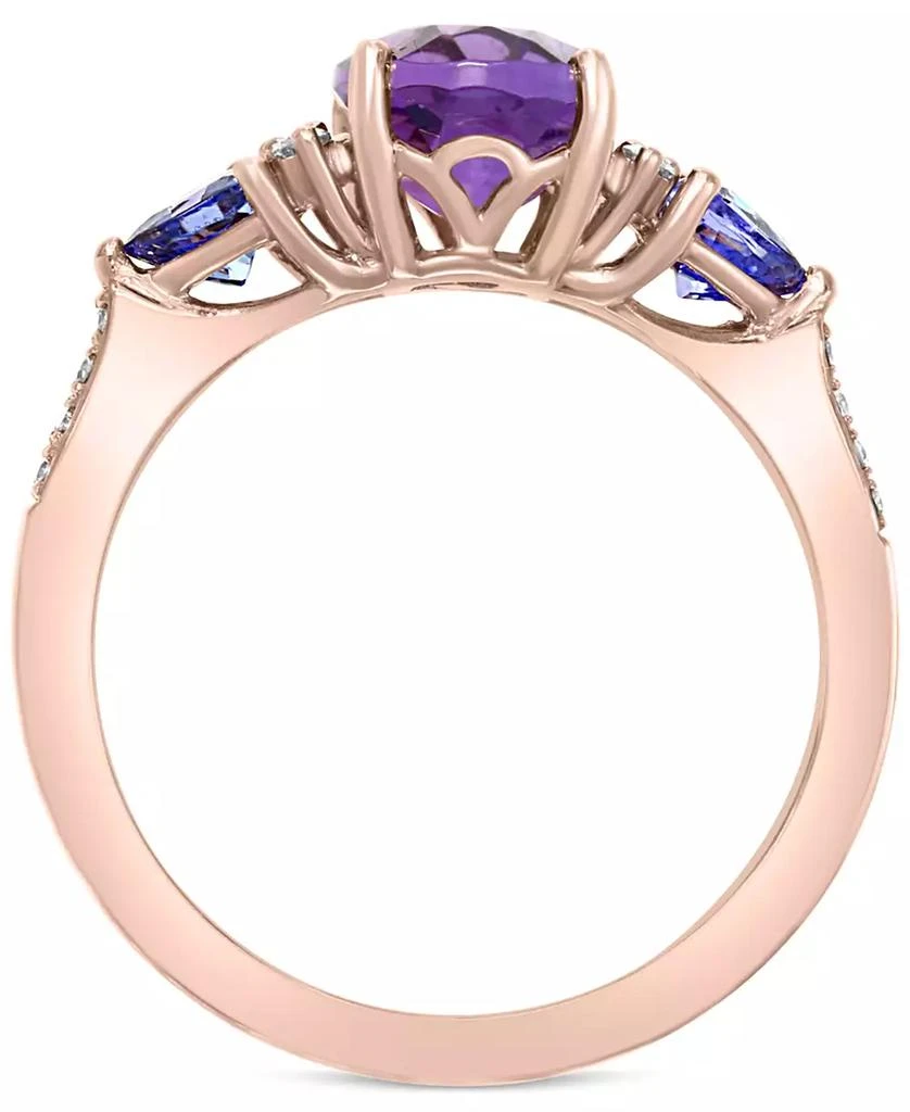 Effy EFFY® Amethyst (1-5/8 ct. t.w.), Tanzanite (3/4 ct. t.w.) 
Diamond (1/10 ct. t.w.) Ring in 14k Rose Gold 4