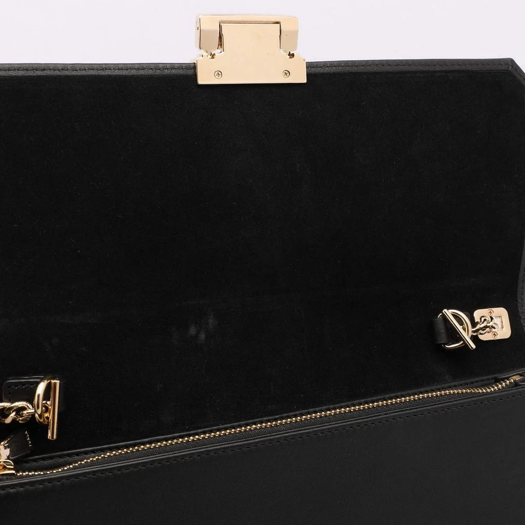 Furla Furla Black Leather Push Lock Flap Crossbody Bag 8