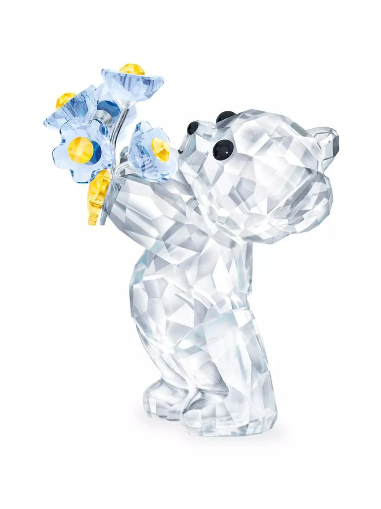 Swarovski Kris Bear Forget-Me-Not Crystal Figurine 1