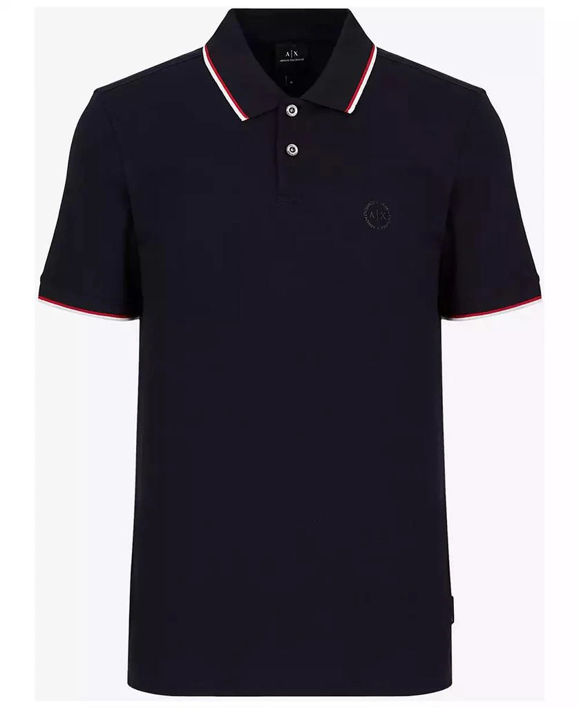 Armani Exchange Men's Contrast Tipped Polo Shirt 9