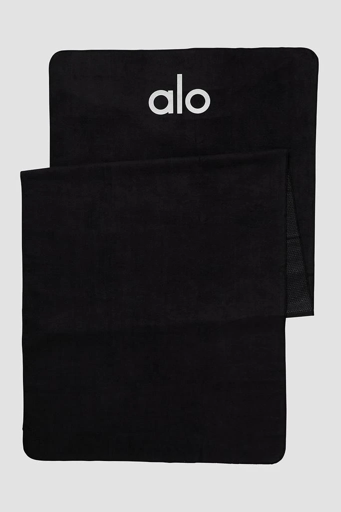 Alo Grounded No-Slip Towel - Black 1