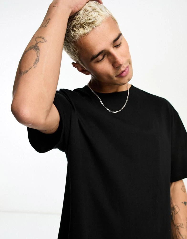 Weekday Weekday oversized t-shirt in black 4