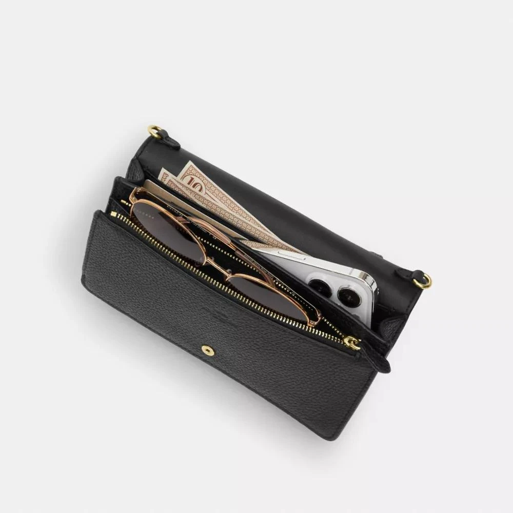 Coach Anna Foldover Clutch Crossbody With Snail Print 6