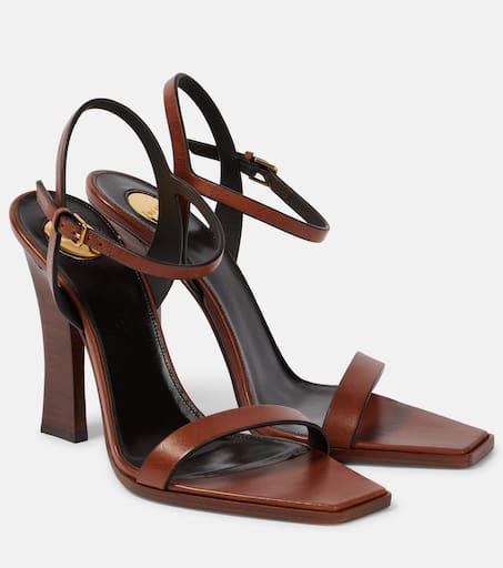 Yves Saint Laurent Susan 110 leather sandals 39 - Sandals