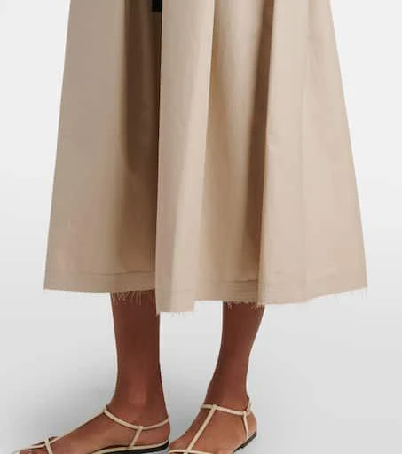 Max Mara Amina pleated cotton midi dress 6