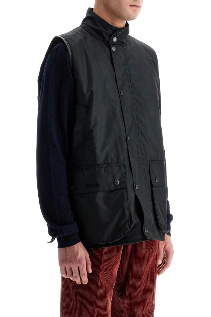 Barbour waxed cotton vest for men 2