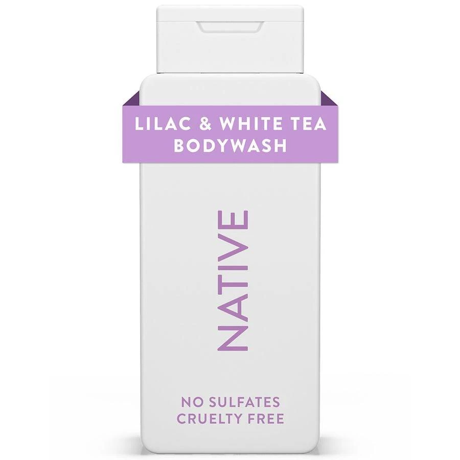 Native Body Wash, Sulfate Free, for Women and Men Lilac & White Tea 1