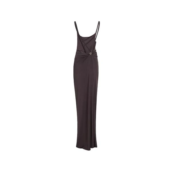 coperni evening dresses Coperni Beige Asymmetric Flower Gown main image 0