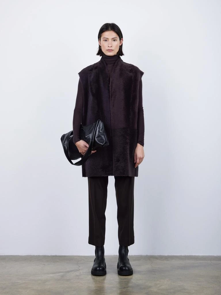 Gushlow & Cole Mid length boxy shearling gilet 5