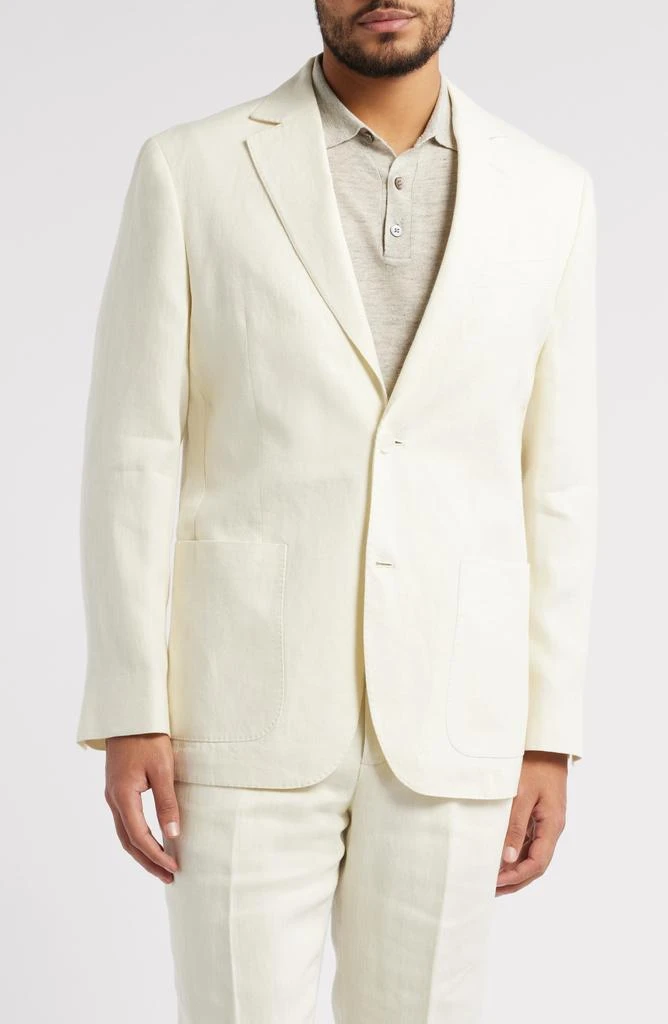 Nordstrom Henrik Trim Fit Solid Italian Linen Suit Separate Jacket 4