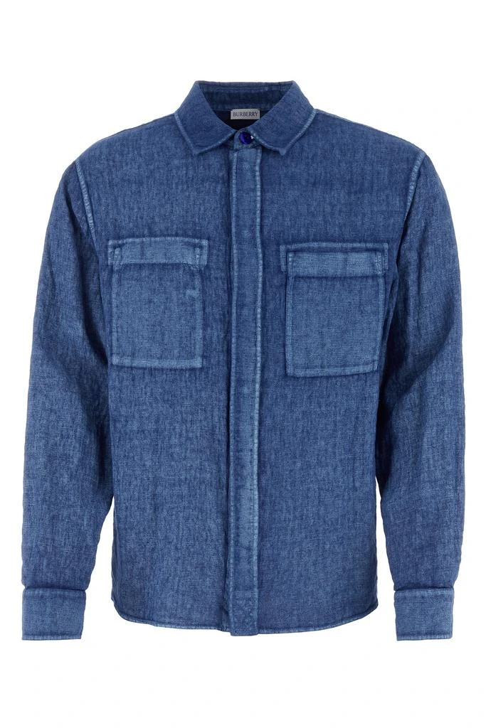 Burberry Denim blue linen shirt