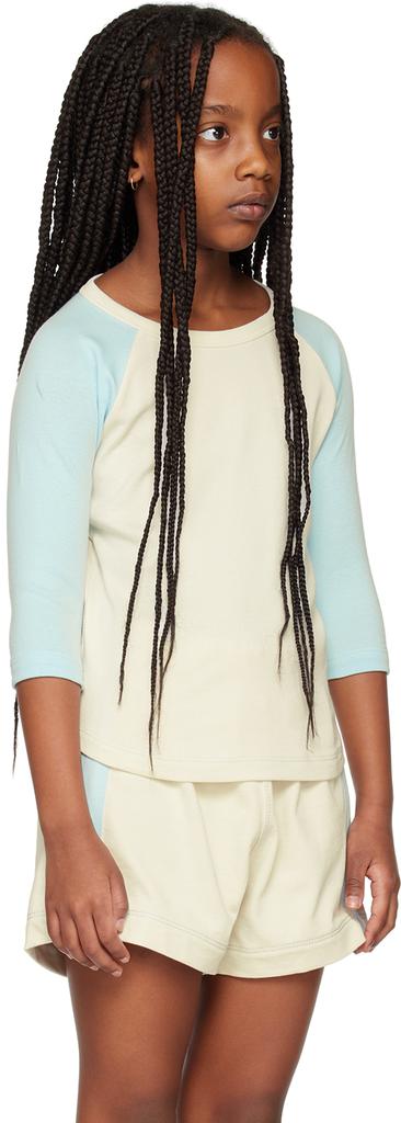 Misha & Puff Kids White Raglan Long Sleeve T-Shirt