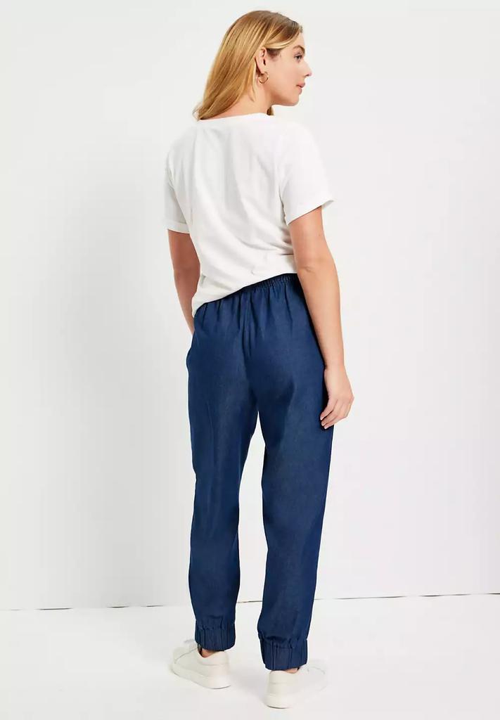 June + Vie Women's June + Vie Drawstring Denim Jogger