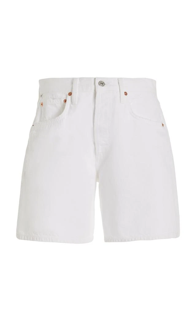 Citizens of Humanity Citizens of Humanity - Marlow Relaxed Mid-Rise Denim Shorts - White - 23 - Moda Operandi 1