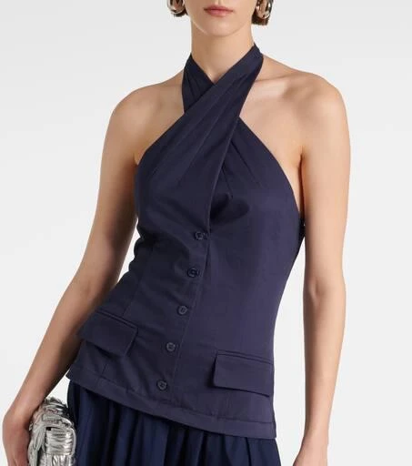 Staud Harrington chino and poplin maxi dress 5