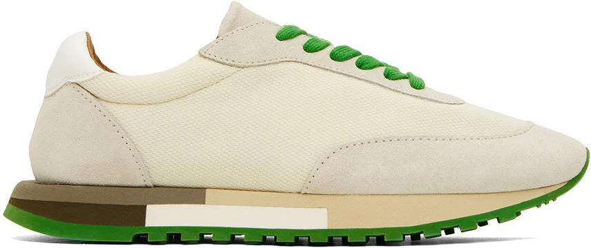 The Row Beige & Green Owen Sneakers 1