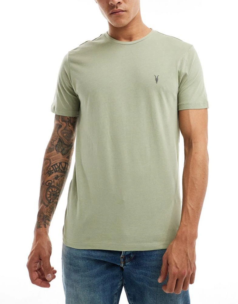 ALL SAINTS AllSaints Brace 3-pack brushed cotton t-shirts in green multi 2