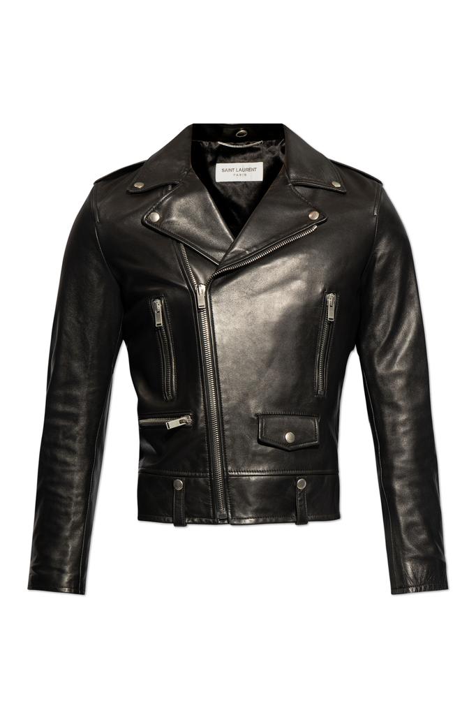 【関税&送料込】Saint Laurent Padded Biker Jacket In Nappa SAINT LAURENT padded biker jacket in nappa - Black