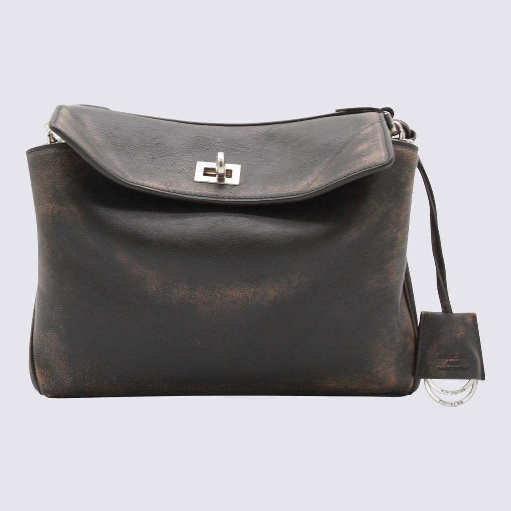 Balenciaga Balenciaga Dark Brown Leather Rodeo Small Shoulder Bag