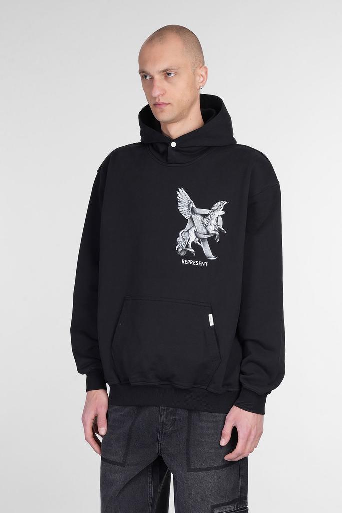 Represent Sweatshirt In Black Cotton