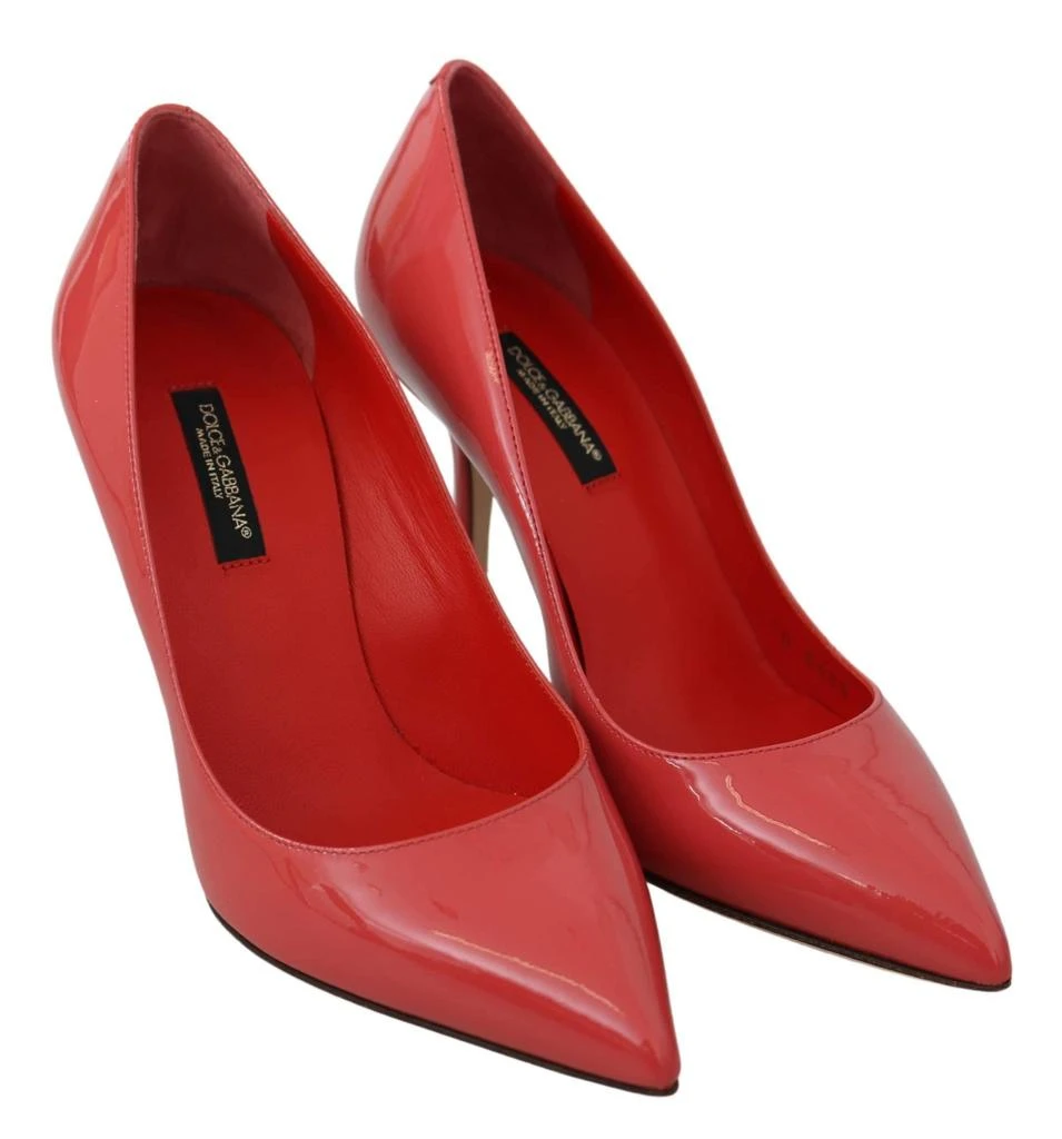Dolce & Gabbana Dolce & Gabbana Dark Pink Patent Leather Heels Pumps 5