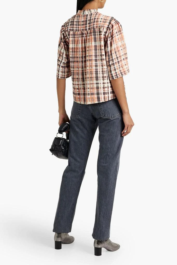 Joie Lyell twist-front printed cotton top 3