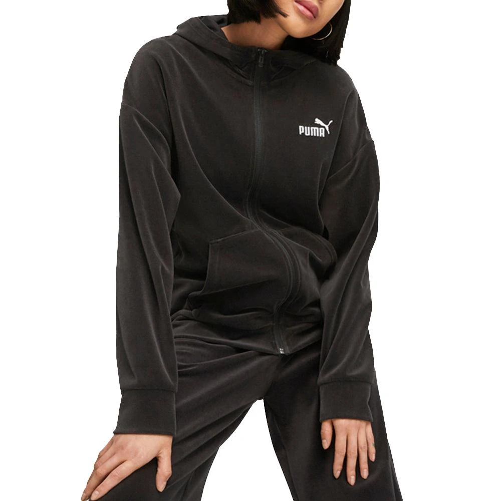 Puma Essentials Elevated Velour Full Zip Hoodie 3