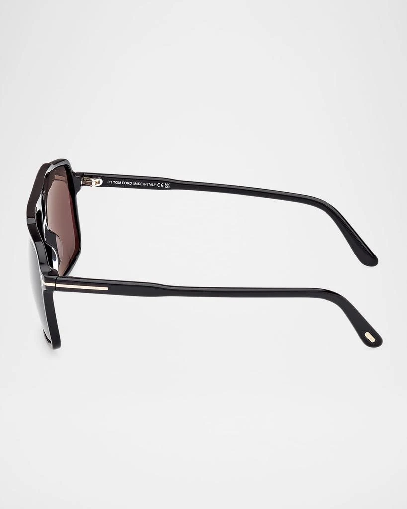 Tom Ford Men's Kemp Acetate Rectangle Sunglasses 4