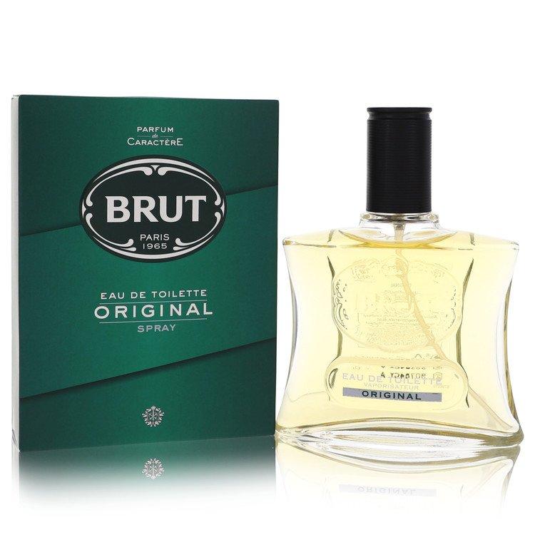 FABERGE Brut by  Eau De Toilette Spray (Original Glass Bottle) 3.4 oz Men