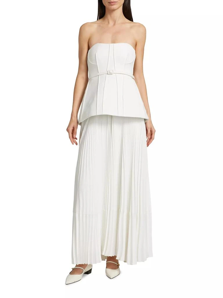 SIMKHAI Prisca Belted Bustier Maxi Dress 3