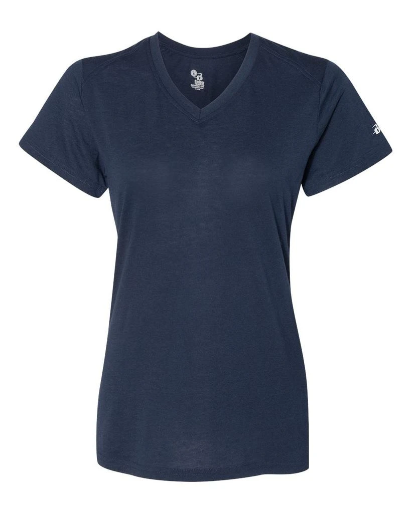 Badger Women’s Triblend Performance V-Neck Short Sleeve T-Shirt 24
