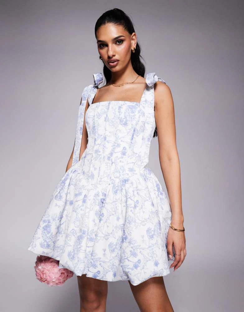 Lavish Alice bubble hem mini dress in blue print  On Sale Now with Up to  65% Off | Discover Exclusive Deals & Savings at BeyondStyle  Authentic Lavish  Alice Home|women with