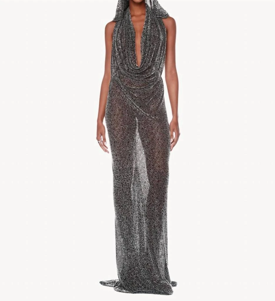 BRONX AND BANCO Bronx And Banco - AMALIA NOIR BEADED GOWN 4