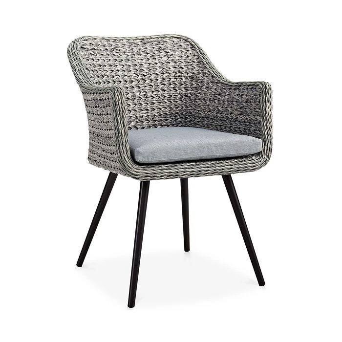 Modway Endeavor 3 Piece Outdoor Patio Rattan Dining Set 5