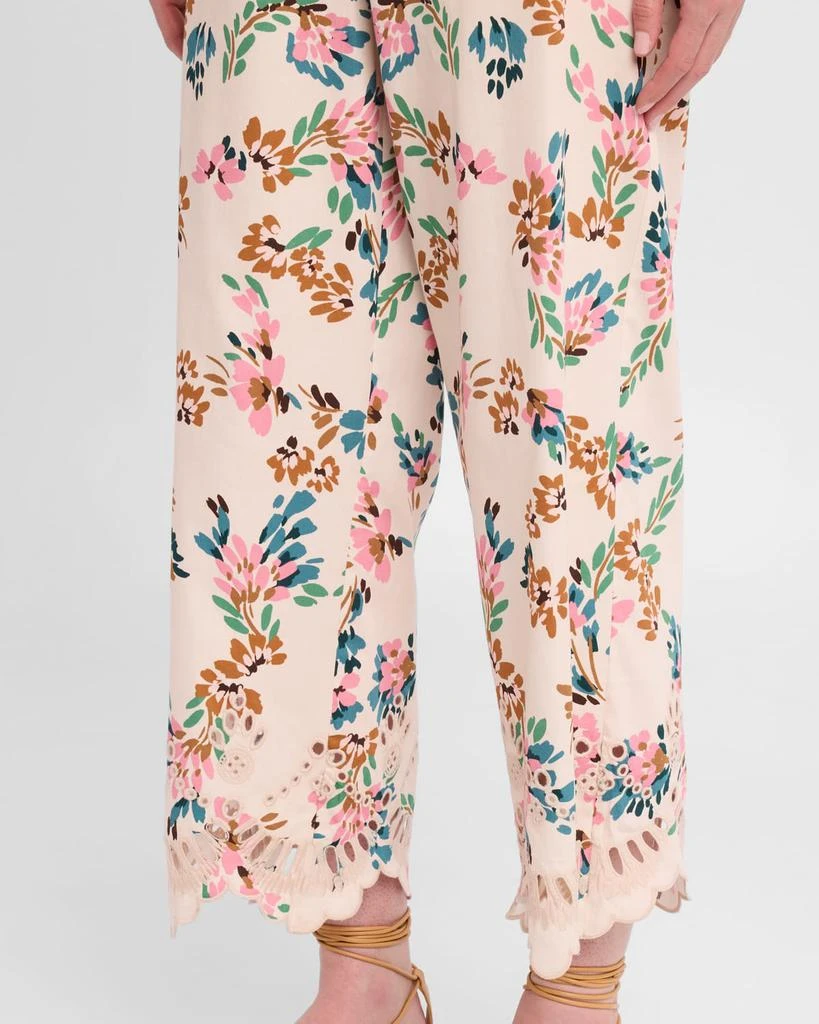 FIGUE Lizzy Straight-Leg Crop Pull-On Pants 5