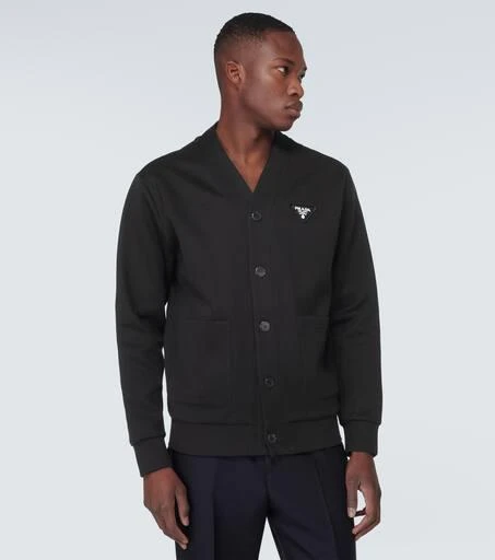 Prada Cotton-blend fleece cardigan 3