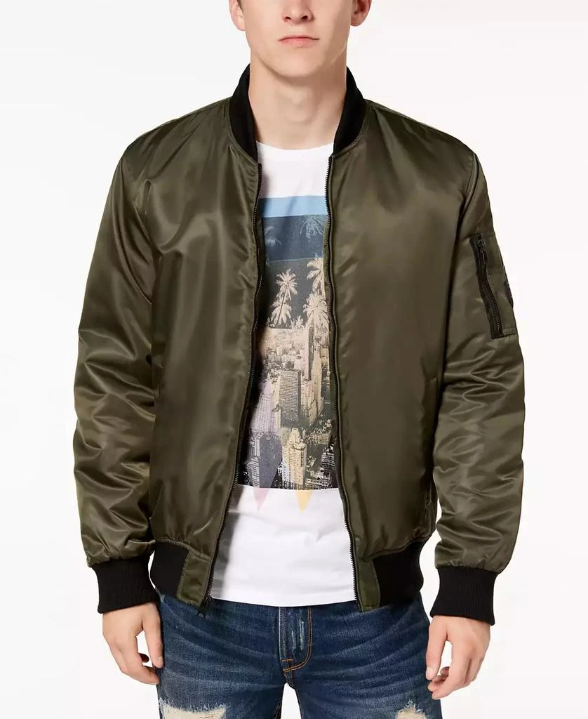 GUESS Men's Bomber Jacket with Removable Hooded Inset 3