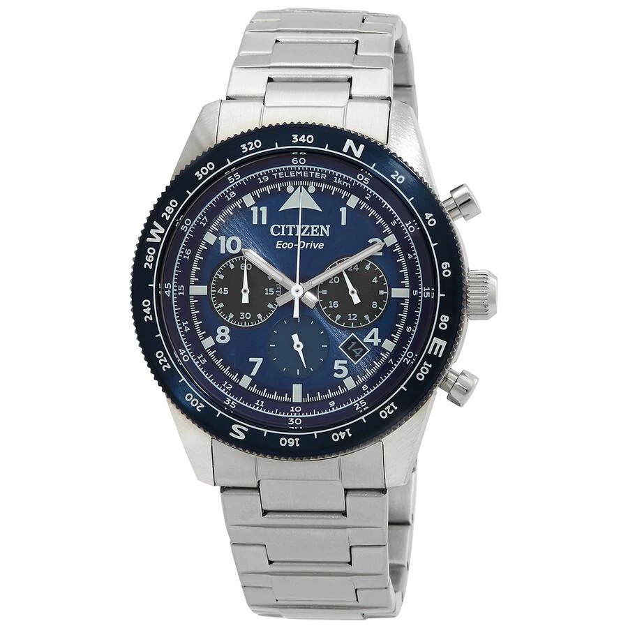 Citizen Chronograph Eco-Drive Blue Dial Men's Watch CA4554-84L 1